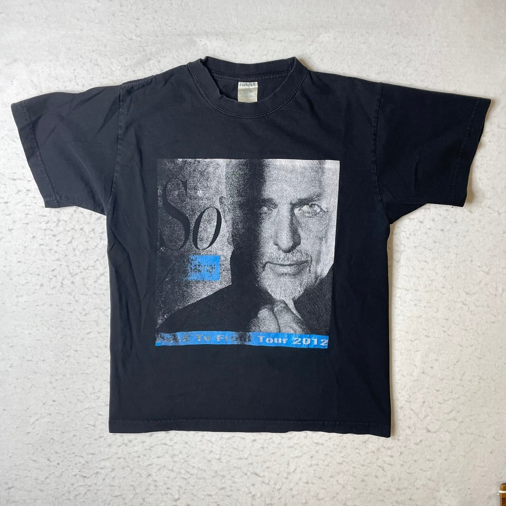 Peter Gabriel T Shirt Mens Large Black Back To Front Tour 2012 Concert Graphic